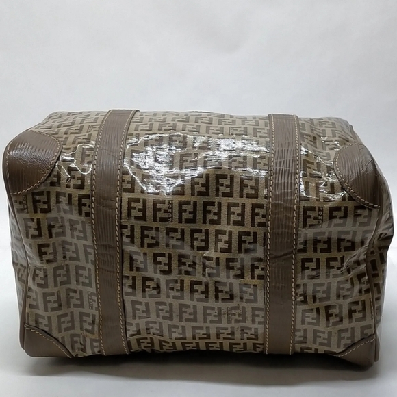 Fendi Glossy Vinyl Zucchino Monogram Bag - Picture 5 of 9